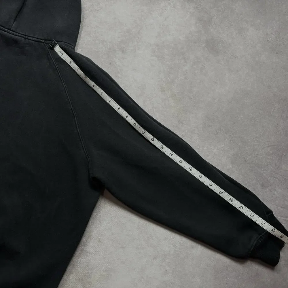 Fear of God Essentials Black Pullover Hoodie Cotton Size Medium Oversized Logo - Picture 12 of 15